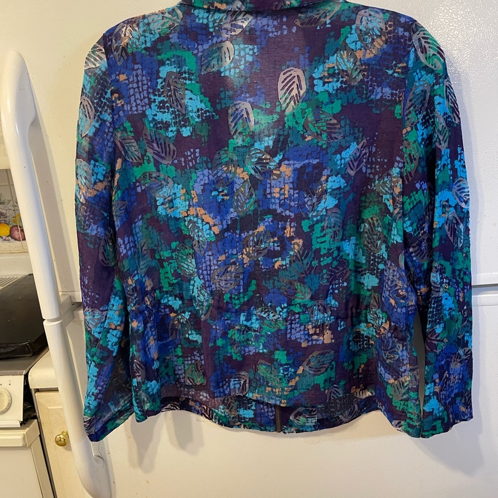 Ruby Rd Multi Color Jacket. Aqua,Green , Purple. … - image 1